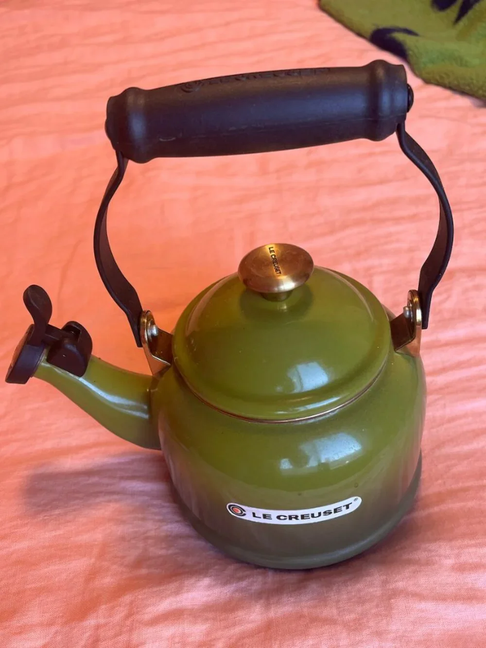 Le Creuset Tea Kettle in Olive
